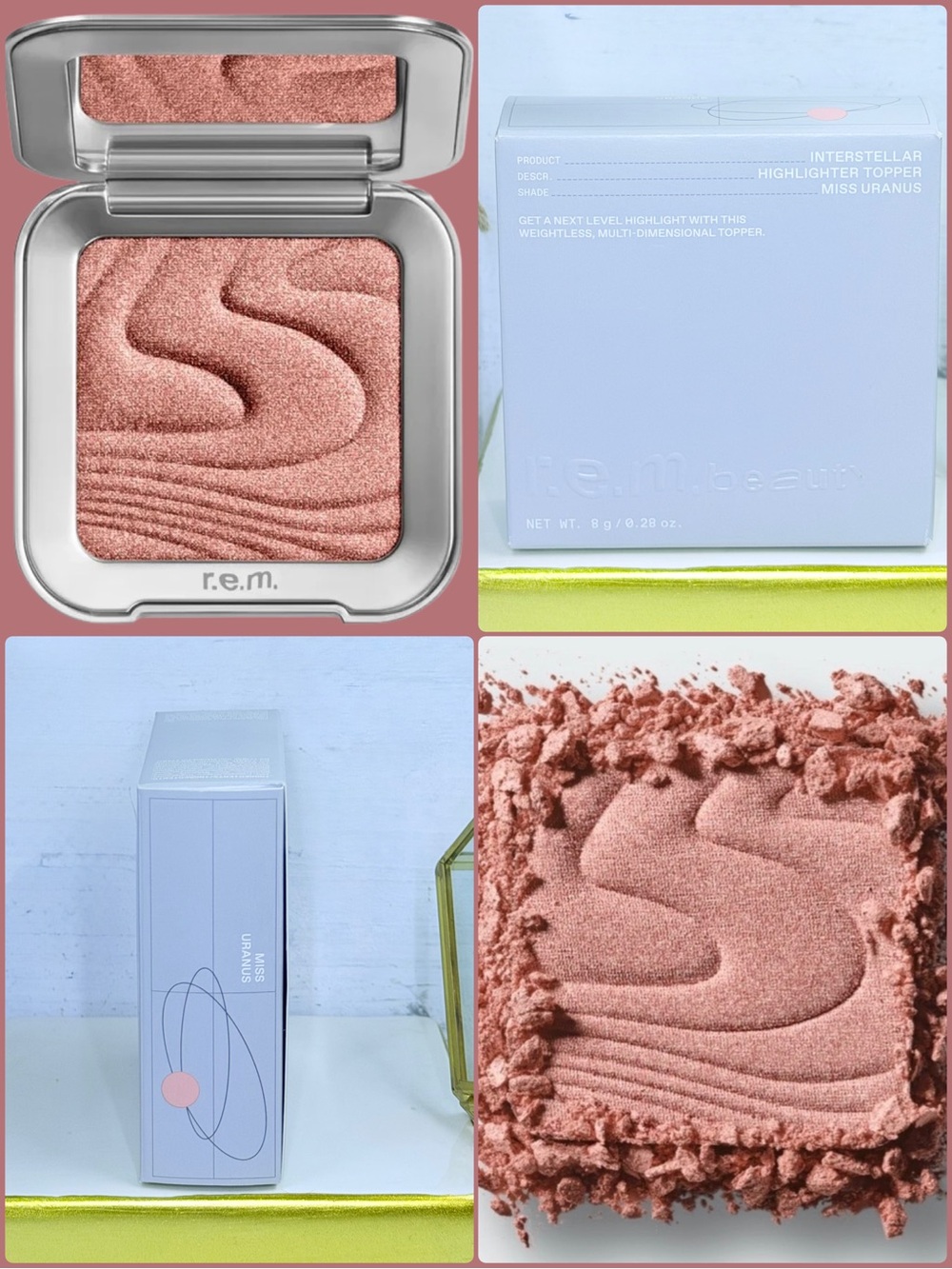 r.e.m. beauty Interstellar Highlighter Topper “Miss Uranus” Full Size New in Box